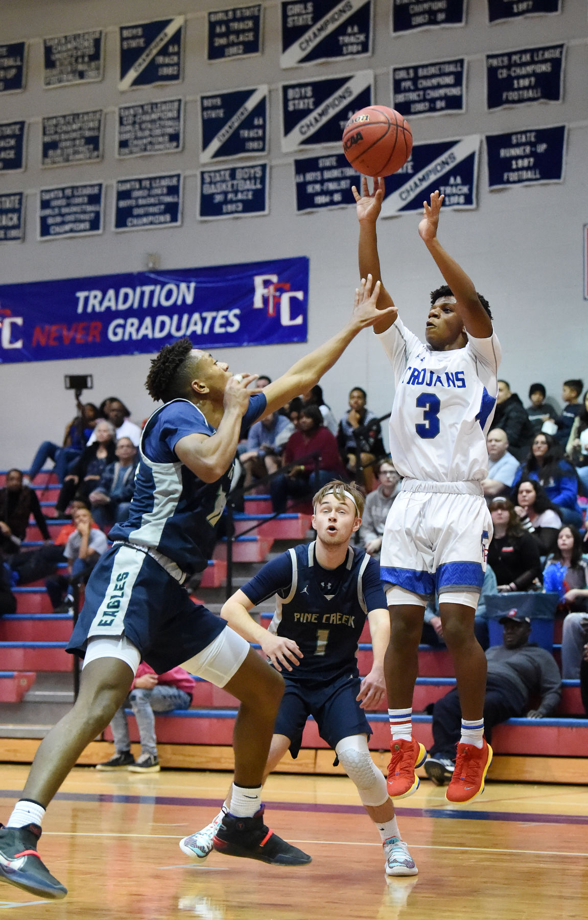 PHOTOS: Fountain-Fort Carson Trojans (58) Pine Creek Eagles (70)